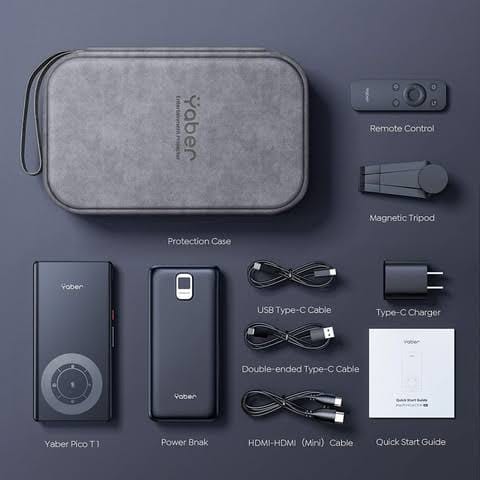 DocoMOi T1 Portable Mini Projector – Pocket Size, Big Screen Experience